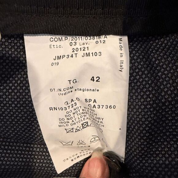 NWT Armani Collezioni Silk & Wool Blend Gray Dress Pants JMP34T Stretch Size 6 - Picture 5 of 16